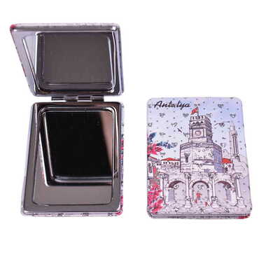 Antalya Themed Custom Printed Rectangle Pocket Mirror - 4