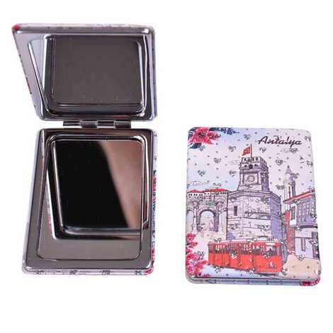 Antalya Themed Custom Printed Rectangle Pocket Mirror - 5