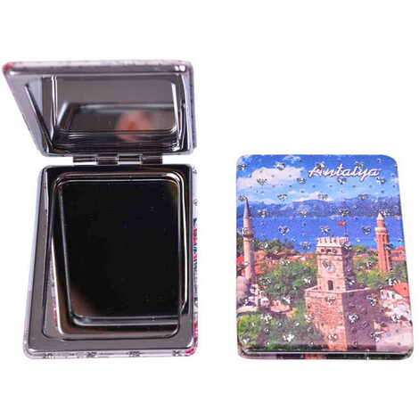 Antalya Themed Custom Printed Rectangle Pocket Mirror - 7