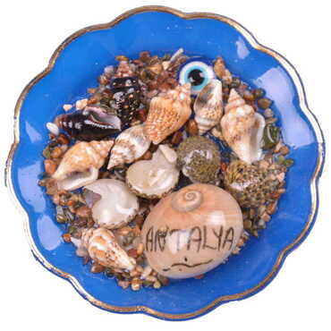 Antalya Themed Customised Sea Shell Plate Magnet 73 Mm - 3