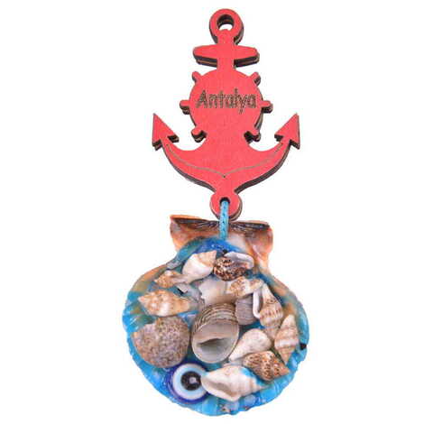 Antalya Themed Customised Sea Shell Souvenir Fridge Magnet - 9