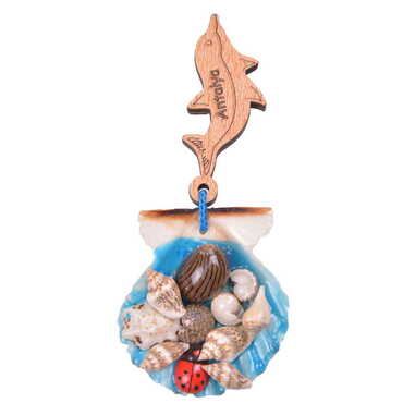 Antalya Themed Customised Sea Shell Souvenir Fridge Magnet - 11