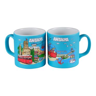 Antalya Themed Customised Serigraphy Printed Ceramic Mug 82x90 mm - 7