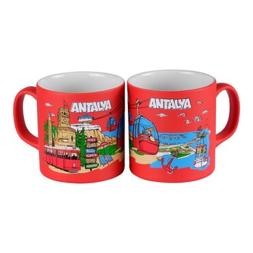 Antalya Themed Customised Serigraphy Printed Ceramic Mug 82x90 mm - 8