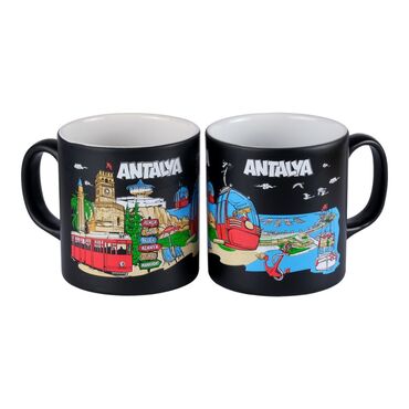 Antalya Themed Customised Serigraphy Printed Ceramic Mug 82x90 mm - 9