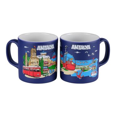 Antalya Themed Customised Serigraphy Printed Ceramic Mug 82x90 mm - 10