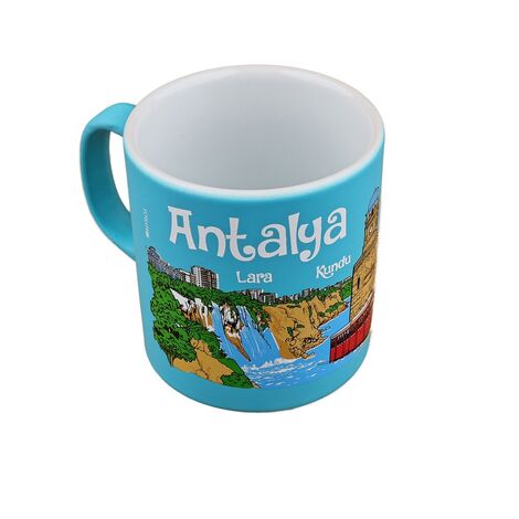 Antalya Themed Customised Serigraphy Printed Ceramic Mug 82x90 mm - 2