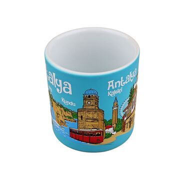 Antalya Themed Customised Serigraphy Printed Ceramic Mug 82x90 mm - 4