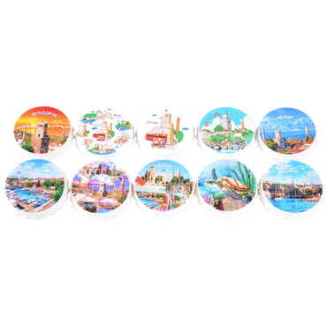 Antalya Themed Customised Uv Printed Bottle Cap Shaped Plastic Base Bottle Opener 63x15 mm - 2