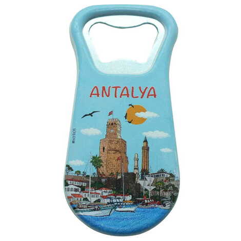 Antalya Themed Customised Uv Printed Plastic Base Plastic Base Bottle Opener 95x43 mm - 5