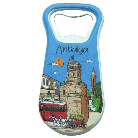 Antalya Themed Customised Uv Printed Plastic Base Plastic Base Bottle Opener 95x43 mm - 6