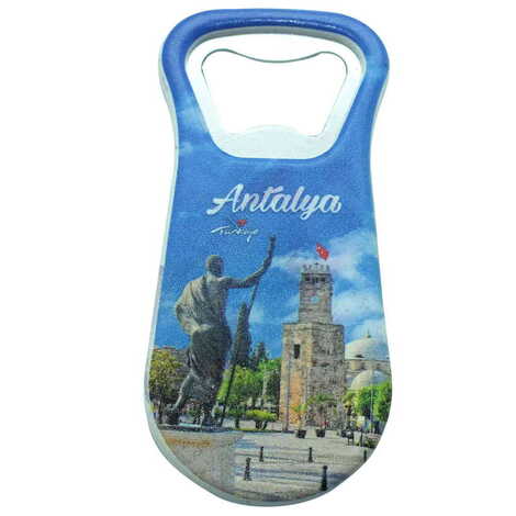 Antalya Themed Customised Uv Printed Plastic Base Plastic Base Bottle Opener 95x43 mm - 7