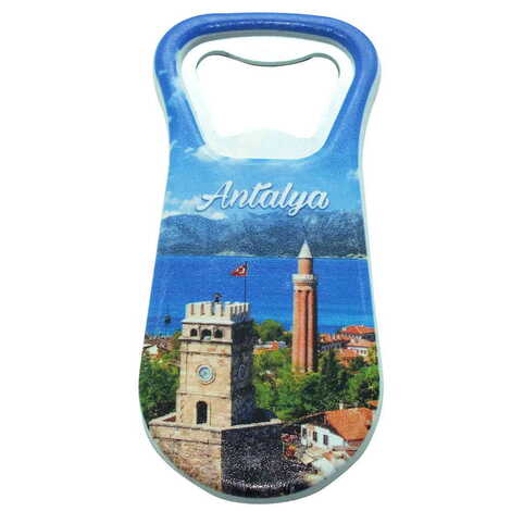 Antalya Themed Customised Uv Printed Plastic Base Plastic Base Bottle Opener 95x43 mm - 8