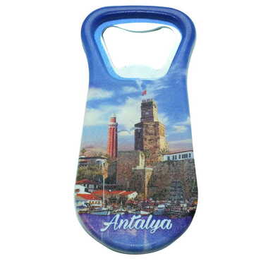 Antalya Themed Customised Uv Printed Plastic Base Plastic Base Bottle Opener 95x43 mm - 9