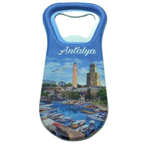 Antalya Themed Customised Uv Printed Plastic Base Plastic Base Bottle Opener 95x43 mm - 10