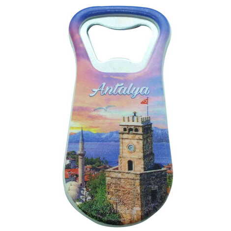 Antalya Themed Customised Uv Printed Plastic Base Plastic Base Bottle Opener 95x43 mm - 11