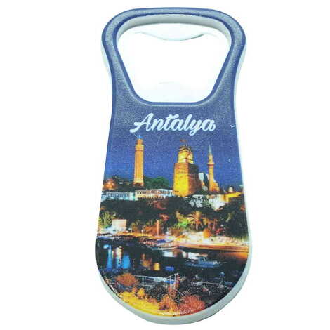 Antalya Themed Customised Uv Printed Plastic Base Plastic Base Bottle Opener 95x43 mm - 15