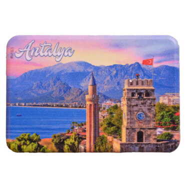 Antalya Themed Customised UV Printed Plastic Base Rectangle Fridge Magnet 80x50 mm - 4