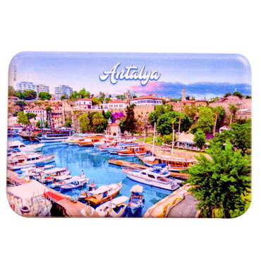 Antalya Themed Customised UV Printed Plastic Base Rectangle Fridge Magnet 80x50 mm - 11