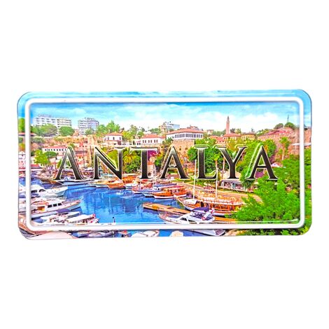 Antalya Themed Embossed Pvc Oppression Fridge Magnet - 11