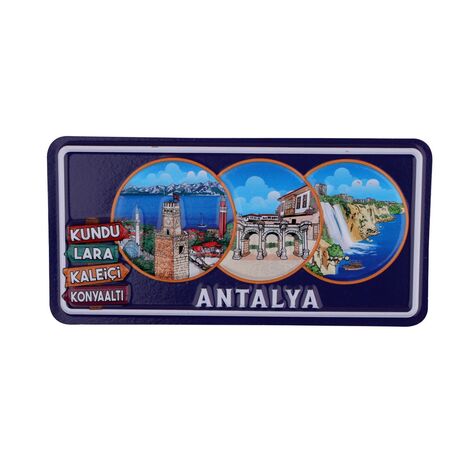 Antalya Themed Embossed Pvc Oppression Fridge Magnet - 4