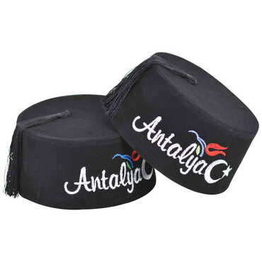 Antalya Themed Embroidered Fez - 4