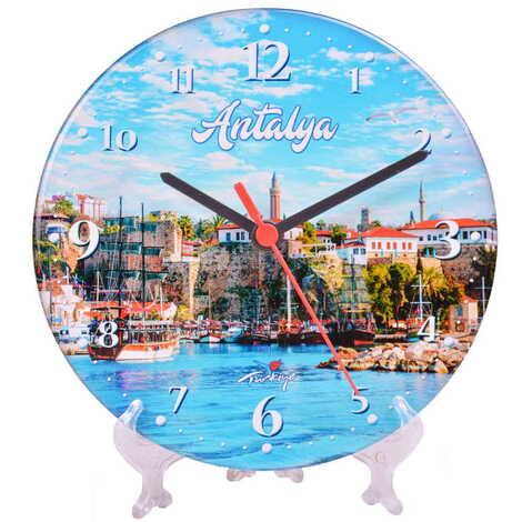 Antalya Themed Epoxy Wall Clock Home Decoration 20 Cm - 7