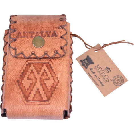 Antalya Themed Leather Cigarette Case - 4