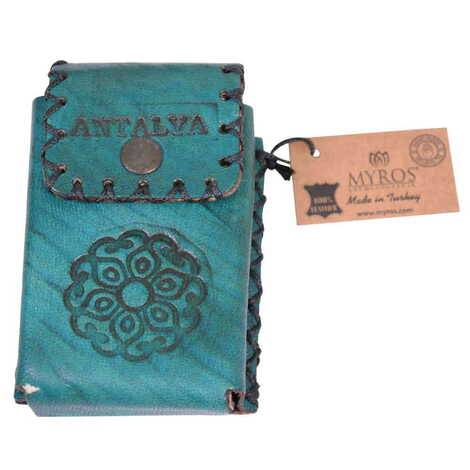 Antalya Themed Leather Cigarette Case - 8