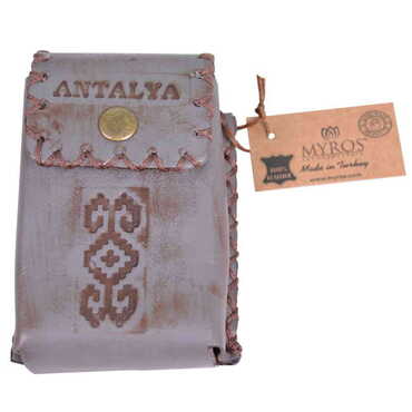 Antalya Themed Leather Cigarette Case - 10