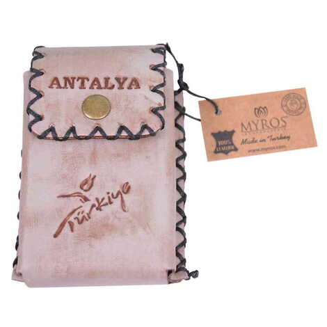 Antalya Themed Leather Cigarette Case - 13