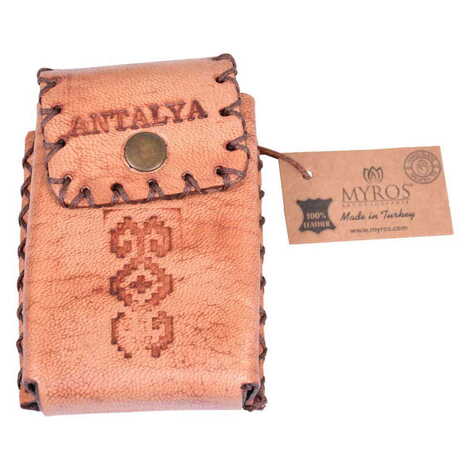 Antalya Themed Leather Cigarette Case - 15