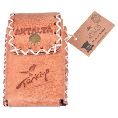 Antalya Themed Leather Cigarette Case - 18