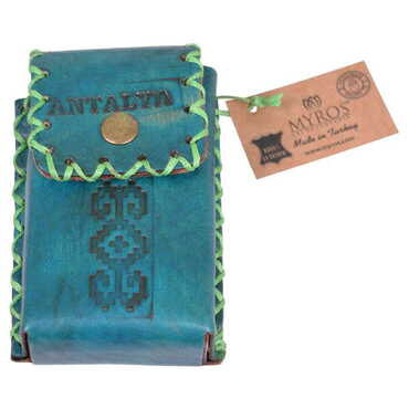 Antalya Themed Leather Cigarette Case - 20