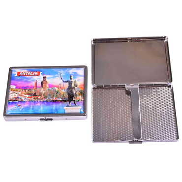 Antalya Themed Metal Cigarette Case 103x80x11 mm - 5