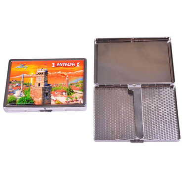 Antalya Themed Metal Cigarette Case 103x80x11 mm - 6