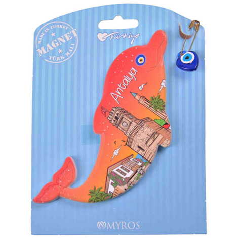 Antalya Themed Plastic Base UV Printed Custom Backing Carded Fridge Magnet - 30