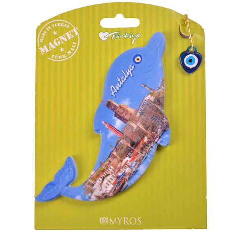 Antalya Themed Plastic Base UV Printed Custom Backing Carded Fridge Magnet - 32