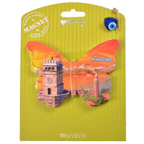 Antalya Themed Plastic Base UV Printed Custom Backing Carded Fridge Magnet - 37