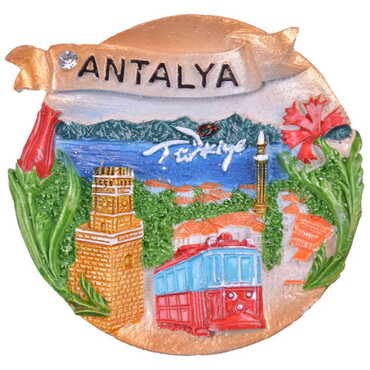 Antalya Themed Polyester Fridge Magnet - 3