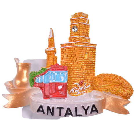 Antalya Themed Polyester Fridge Magnet - 4