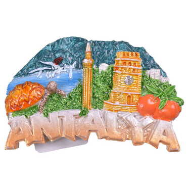 Antalya Themed Polyester Fridge Magnet - 5