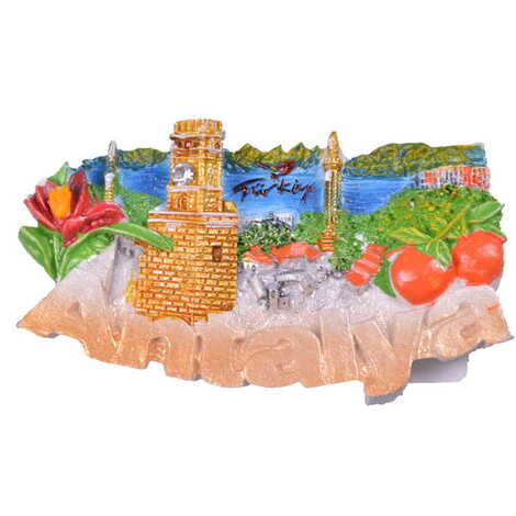 Antalya Themed Polyester Fridge Magnet - 6