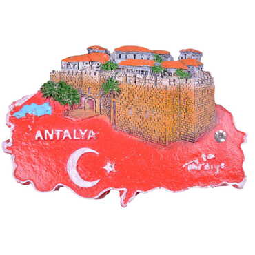 Antalya Themed Polyester Fridge Magnet - 7