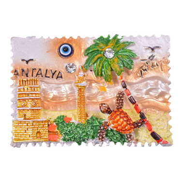 Antalya Themed Polyester Fridge Magnet - 12