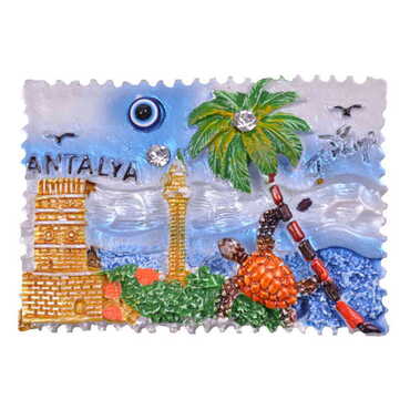 Antalya Themed Polyester Fridge Magnet - 13