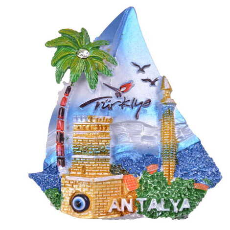 Antalya Themed Polyester Fridge Magnet - 14