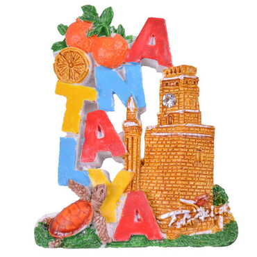 Antalya Themed Polyester Fridge Magnet - 27