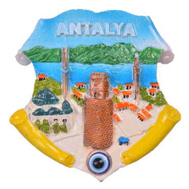 Antalya Themed Polyester Fridge Magnet - 28