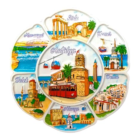 Antalya Themed Polyester Printed Fridge Magnet - 8